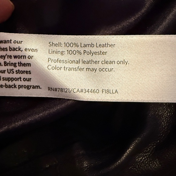 Eileen Fisher Black lamb Leather Jacket for Women - Picture 3 of 6